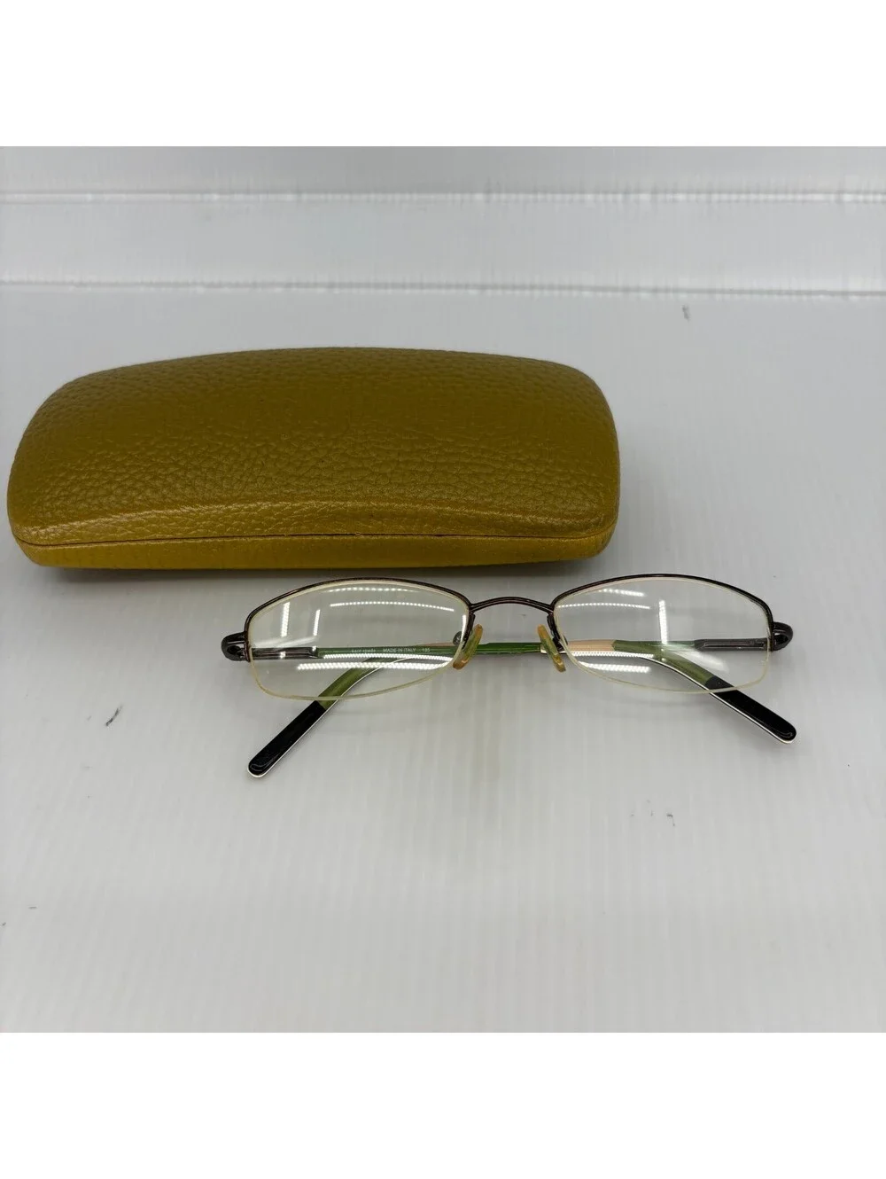 Kate Spade Marcy 0FH5 Green Brown Semi Rimless Frames Only Made In Italy